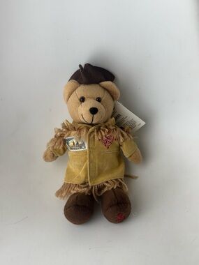 USPS Stamp Bear Lewis & Clark Expedition Teddy Bear Plush 2004 10" With Stamps